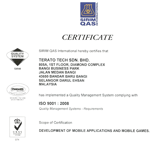 Terato SIRIM ISO 9001_2008 copy